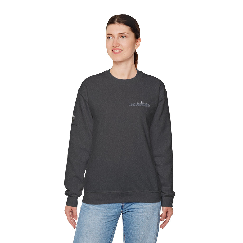 "Inner Architect" Crewneck Sweatshirt- Sleeve Printed Affirmation