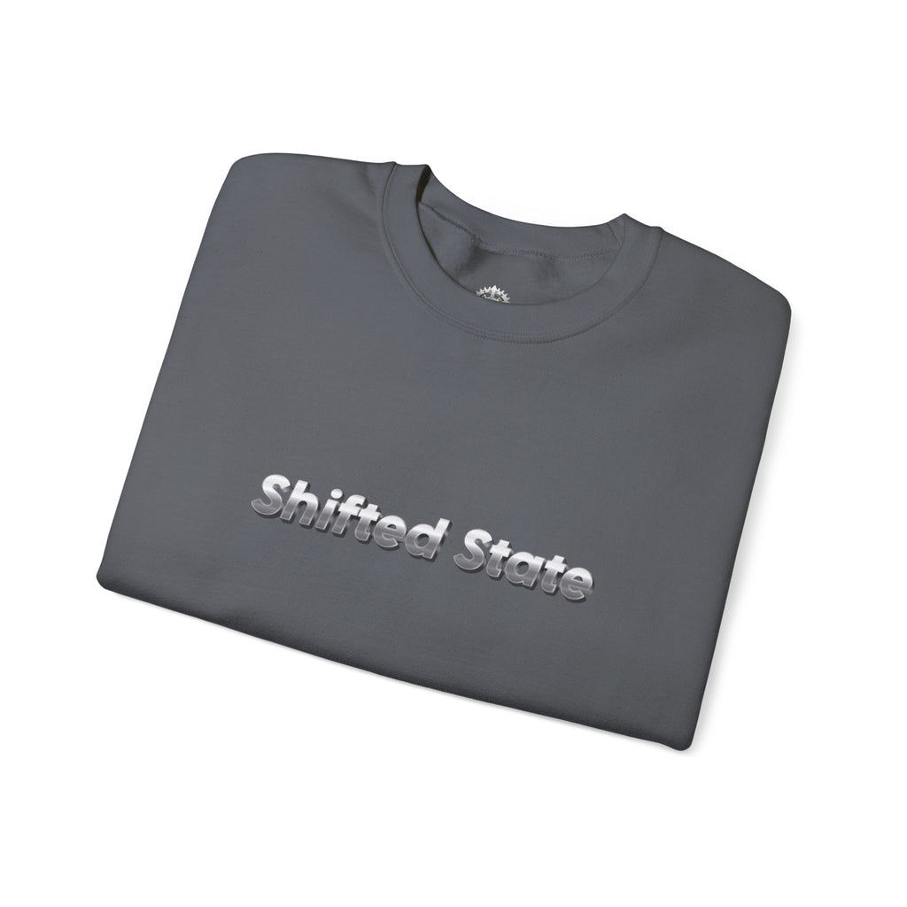 “Shifted State” Crewneck Sweatshirt- Sleeve Print Affirmation