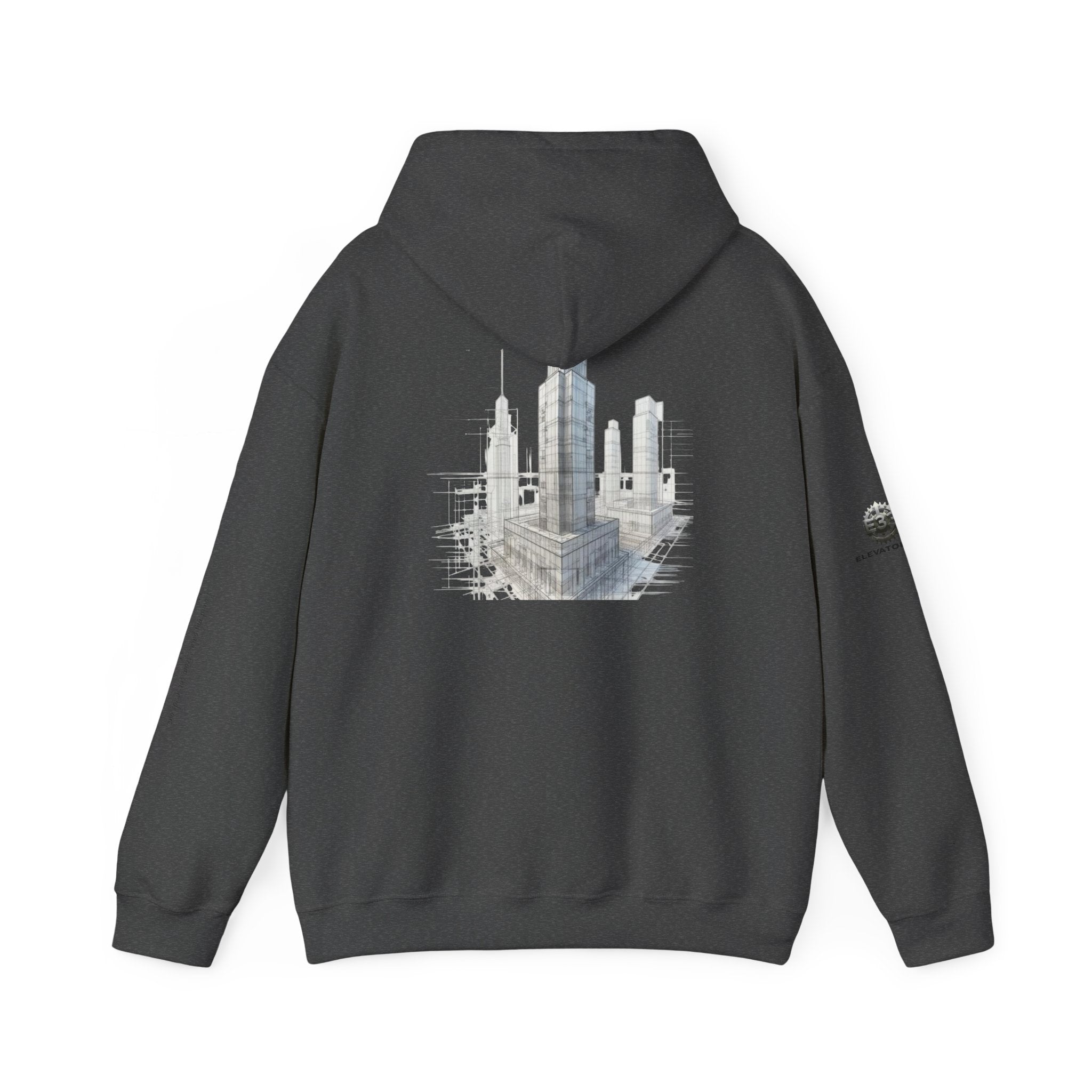 "Inner Architect" Hoodie Sweatshirt- Sleeve Printed Affirmation