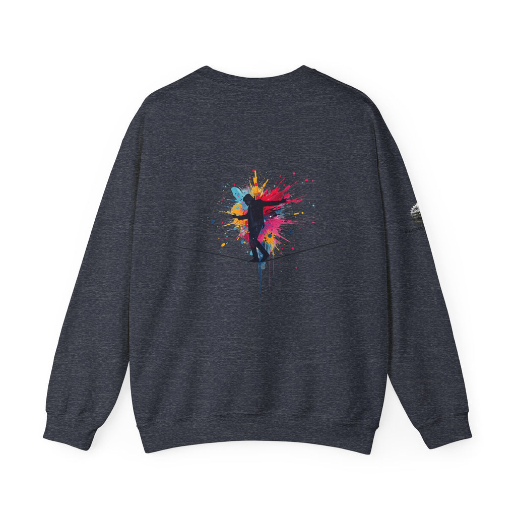 “Alignment > Effort” Crewneck Sweatshirt- Sleeve Print Affirmation