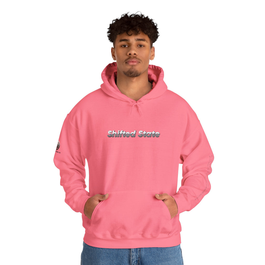 “Shifted State” Hoodie- Sleeve Print Affirmation