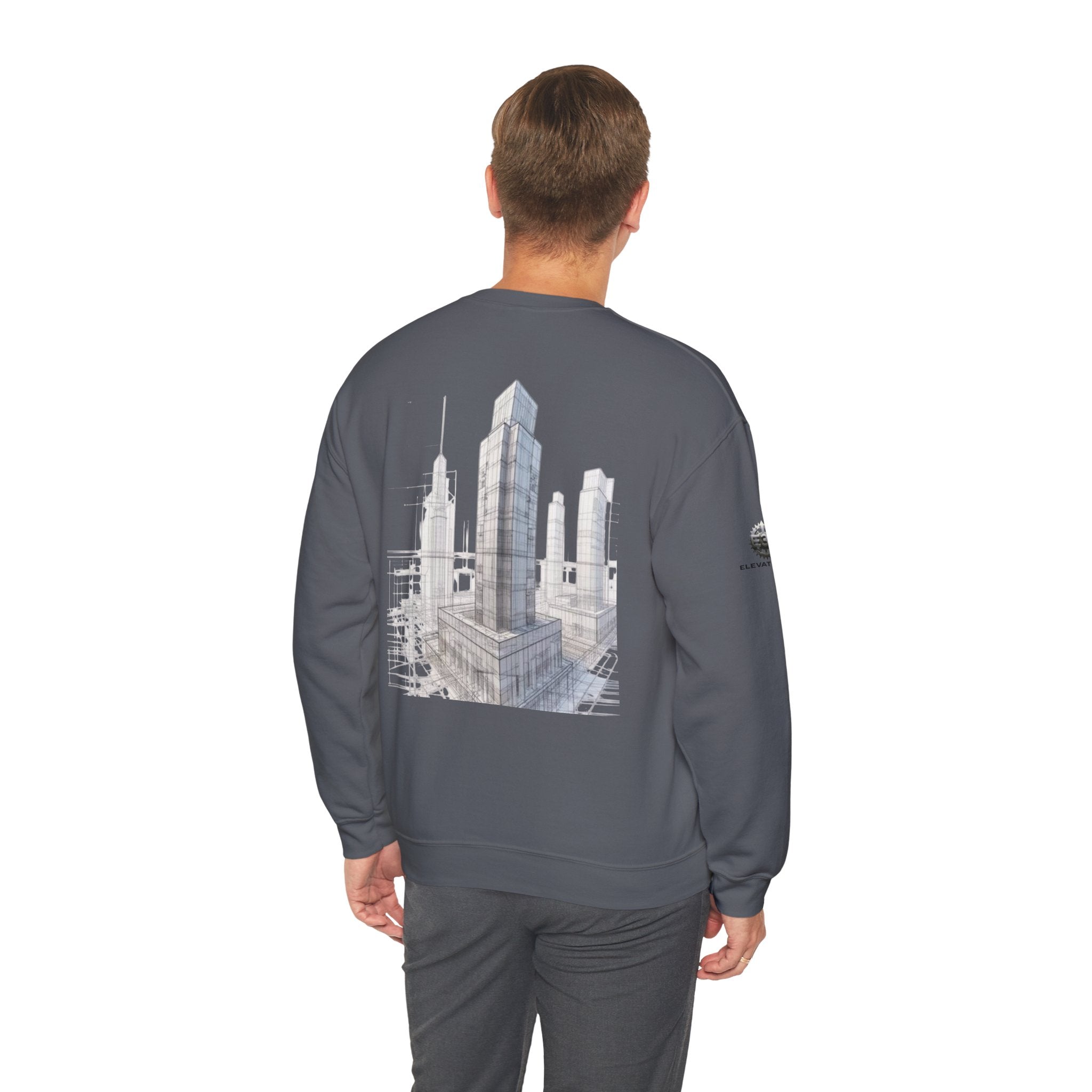 "Inner Architect" Crewneck Sweatshirt- Sleeve Printed Affirmation