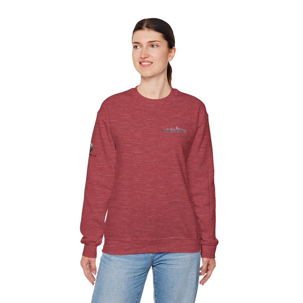 "Inner Architect" Crewneck Sweatshirt- Sleeve Printed Affirmation