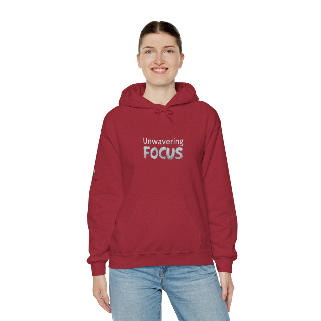 “Unwavering Focus” Hoodie- Sleeve Print Affirmation