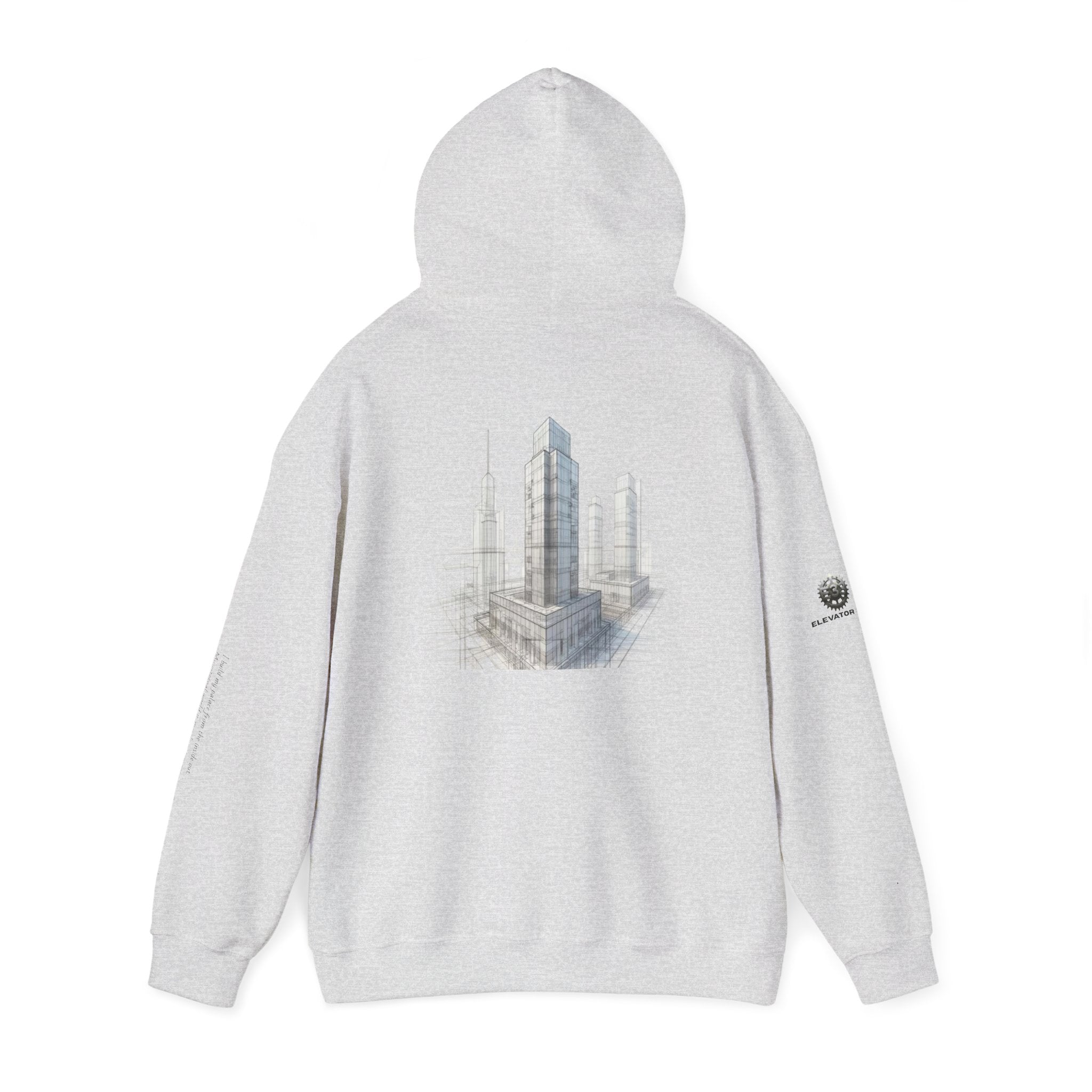 "Inner Architect" Hoodie Sweatshirt- Sleeve Printed Affirmation