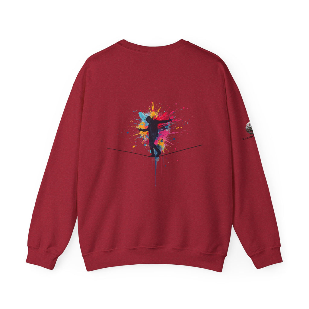 “Alignment > Effort” Crewneck Sweatshirt- Sleeve Print Affirmation