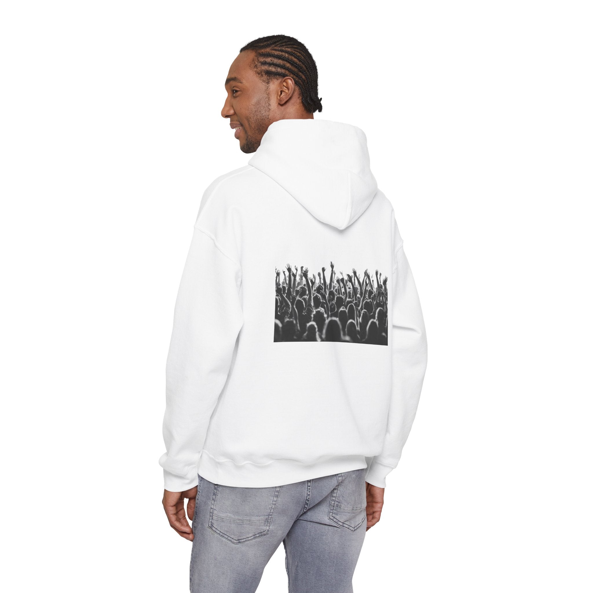 “Graphic Debut” Hoodie- Sleeve Printed Affirmation