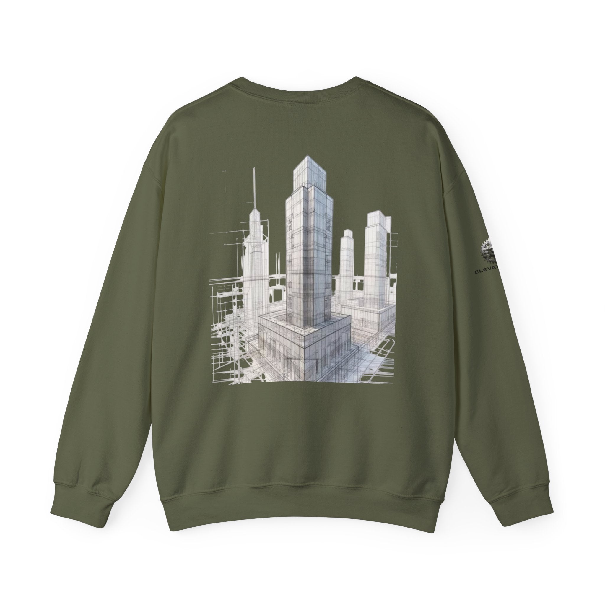 "Inner Architect" Crewneck Sweatshirt- Sleeve Printed Affirmation