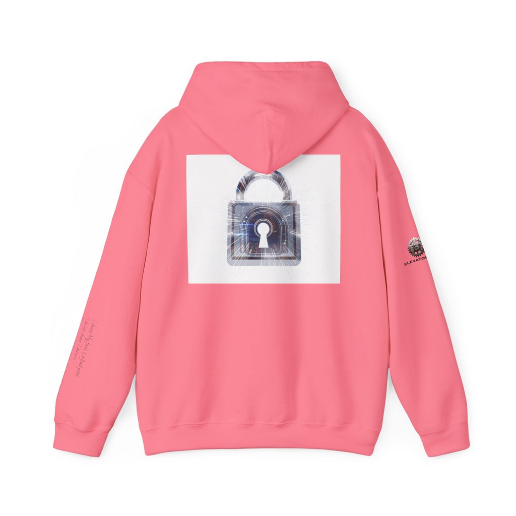 “Source Lock” Hoodie Sweatshirt- Sleeve Print Affirmation