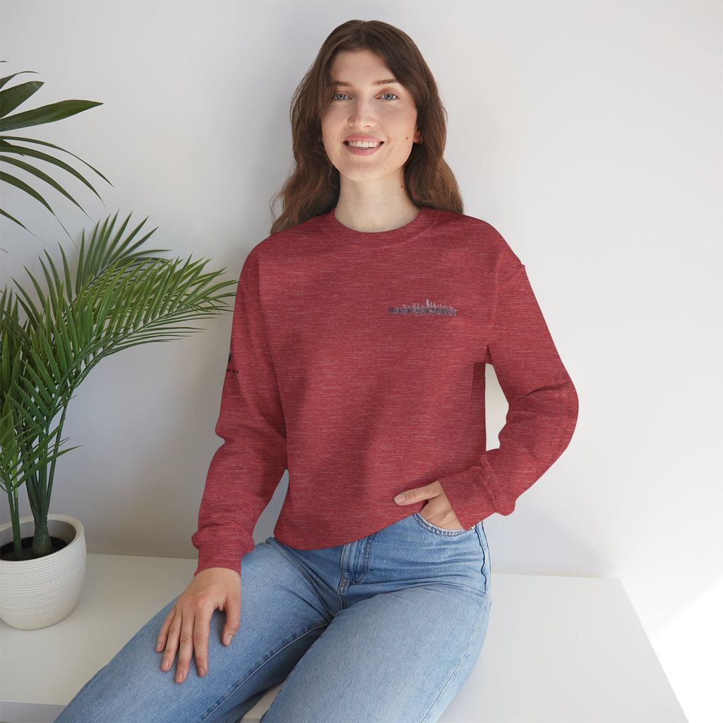 "Inner Architect" Crewneck Sweatshirt- Sleeve Printed Affirmation