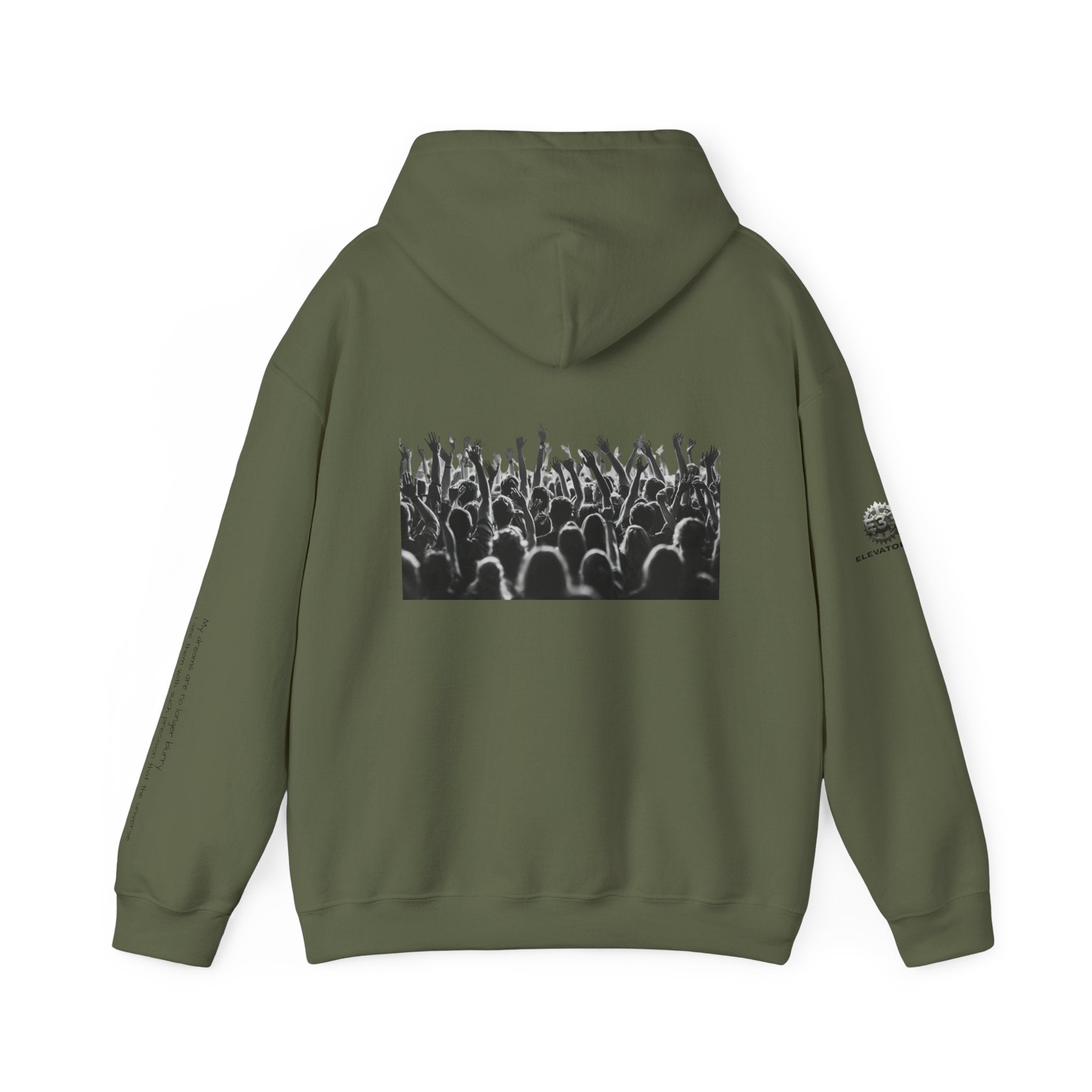 “Graphic Debut” Hoodie- Sleeve Printed Affirmation