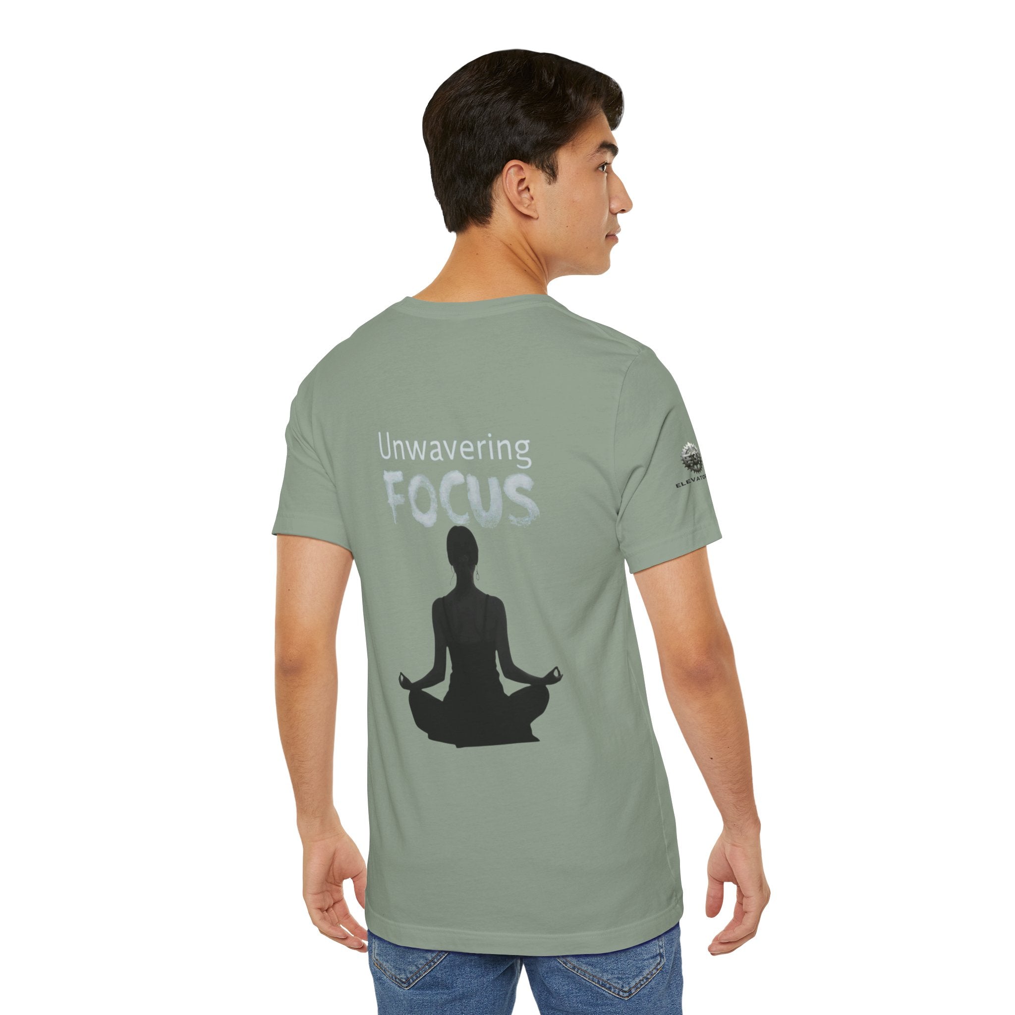 Unwavering Focus Tee — Affirmation Sleeve Graphic T-Shirt