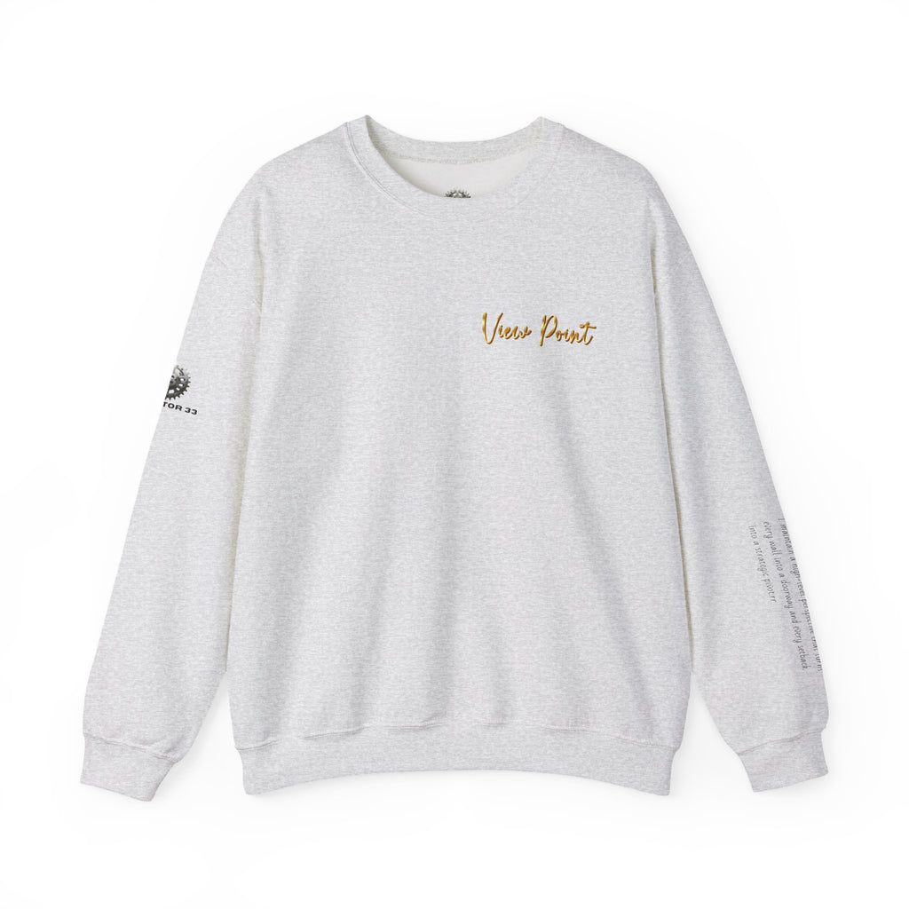 "View Point" Crewneck - Heavyweight Sleeve Print Sweatshirt