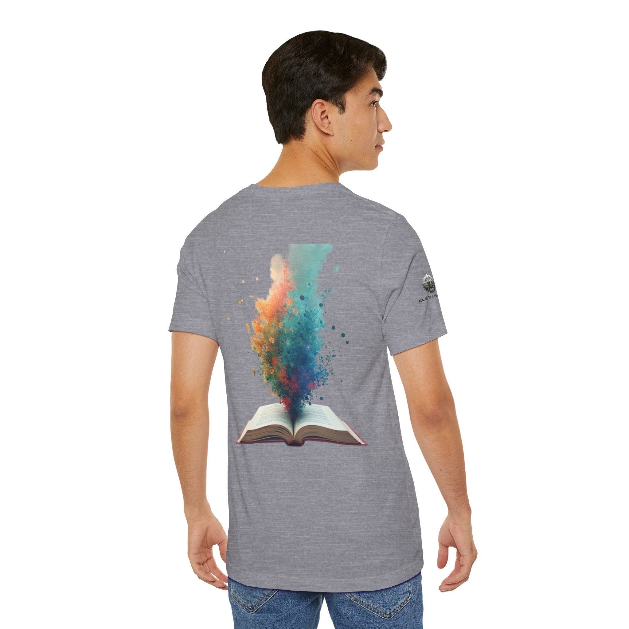 Next Chapter affirmation tee | Graphic open book back, inspirational sleeve text