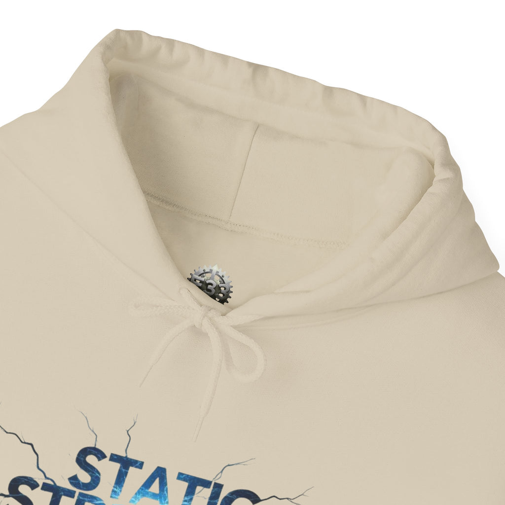 “Static Strength” Hoodie Sweatshirt- Sleeve Print Affirmation