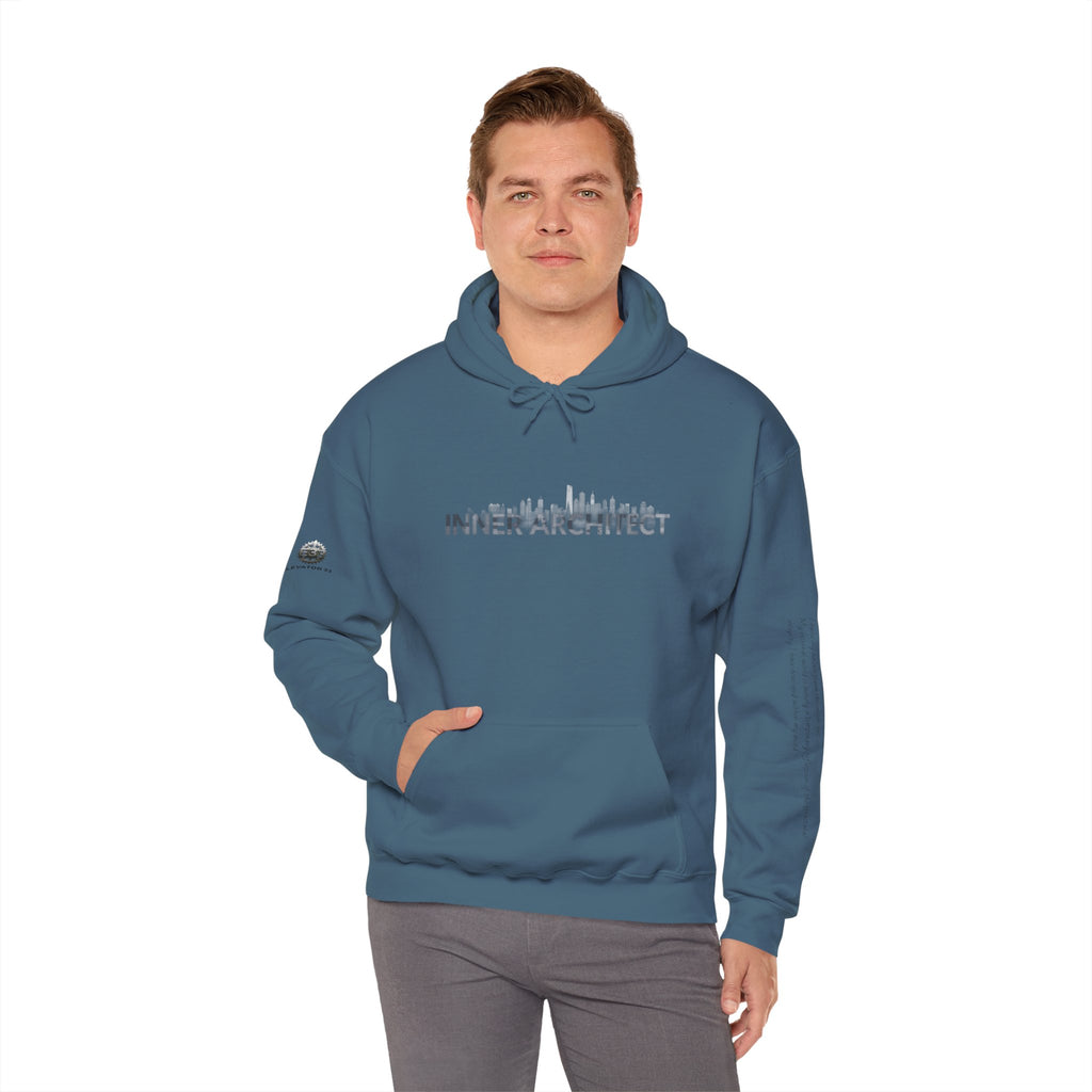 "Inner Architect" Hoodie Sweatshirt- Sleeve Printed Affirmation