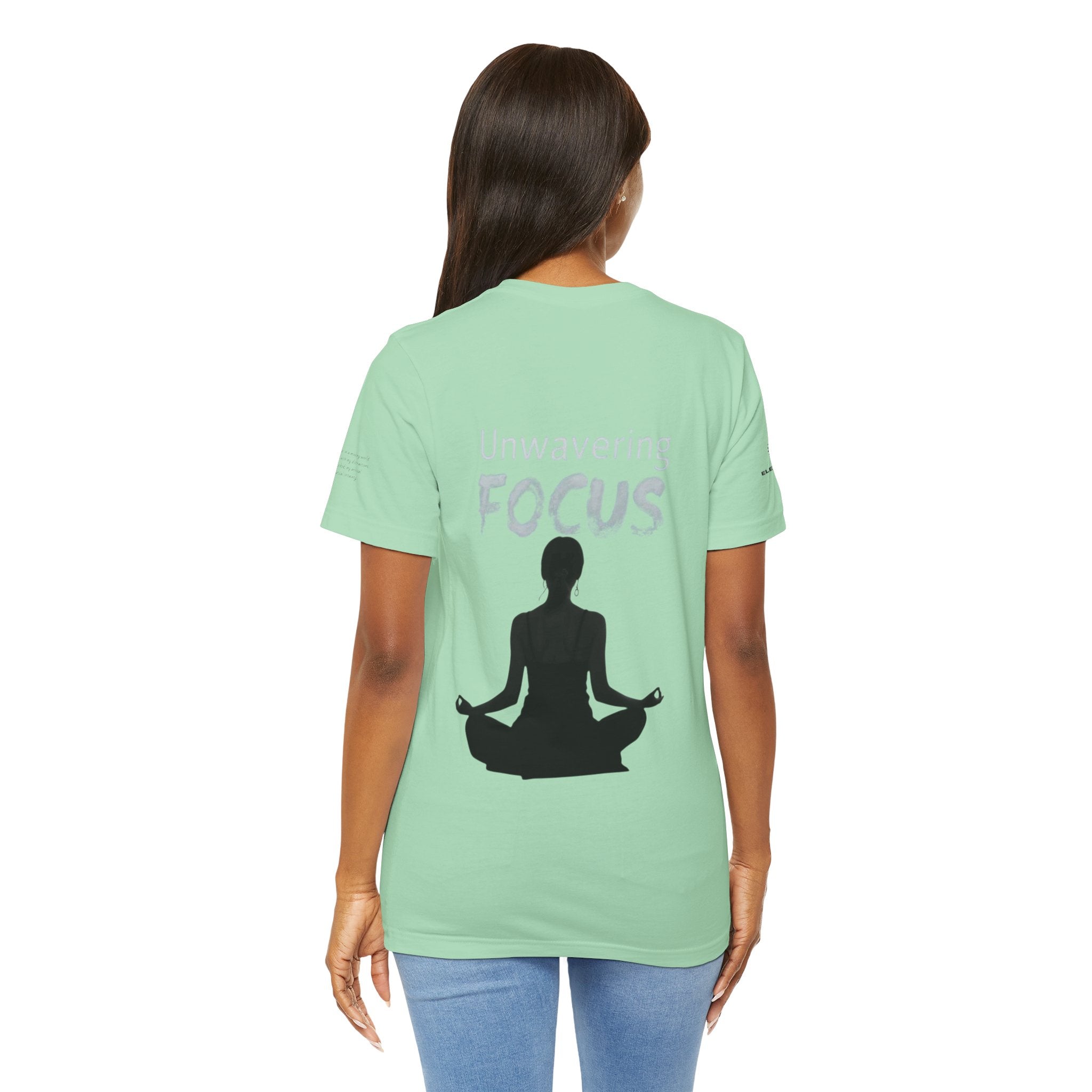 Unwavering Focus Tee — Affirmation Sleeve Graphic T-Shirt