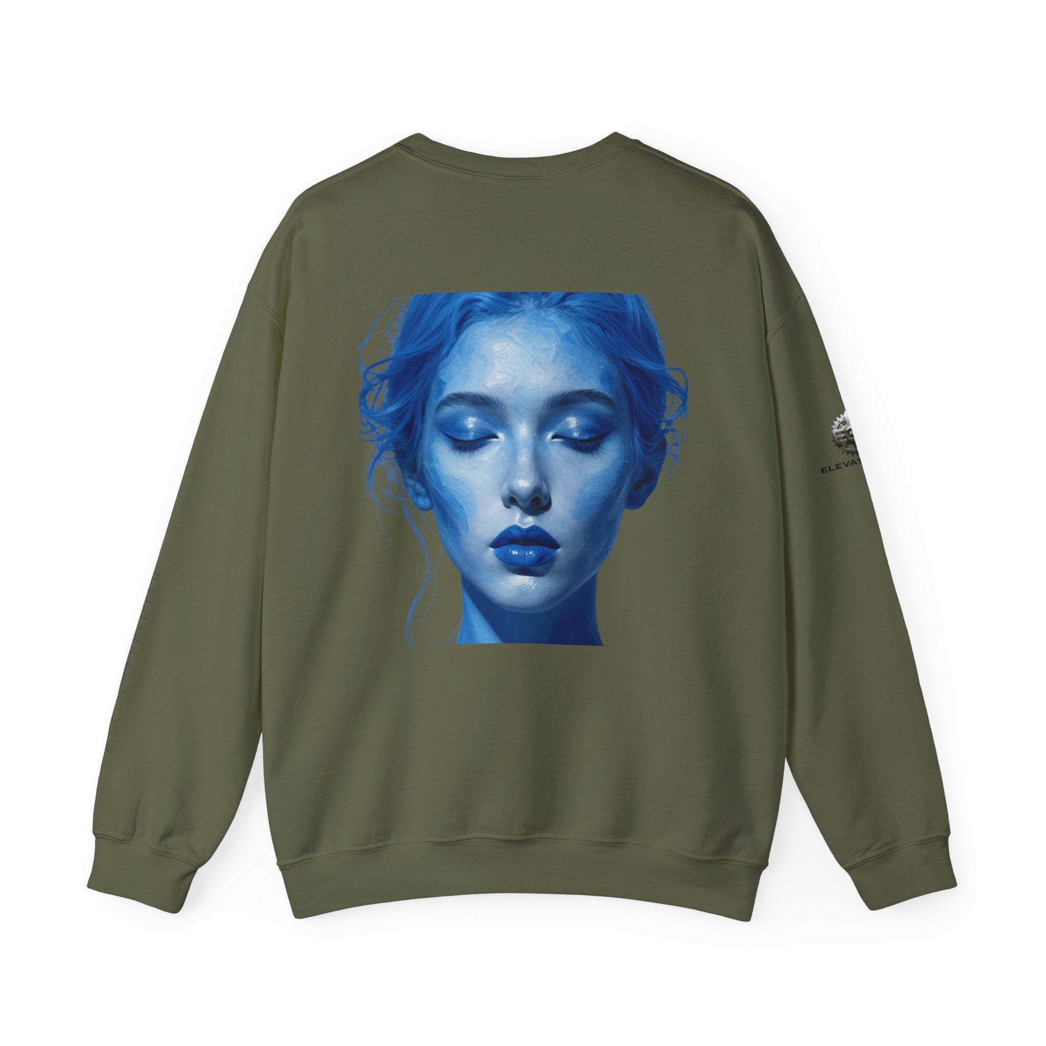 “Flow State” Crewneck Sweatshirt- Sleeve Print Affirmation