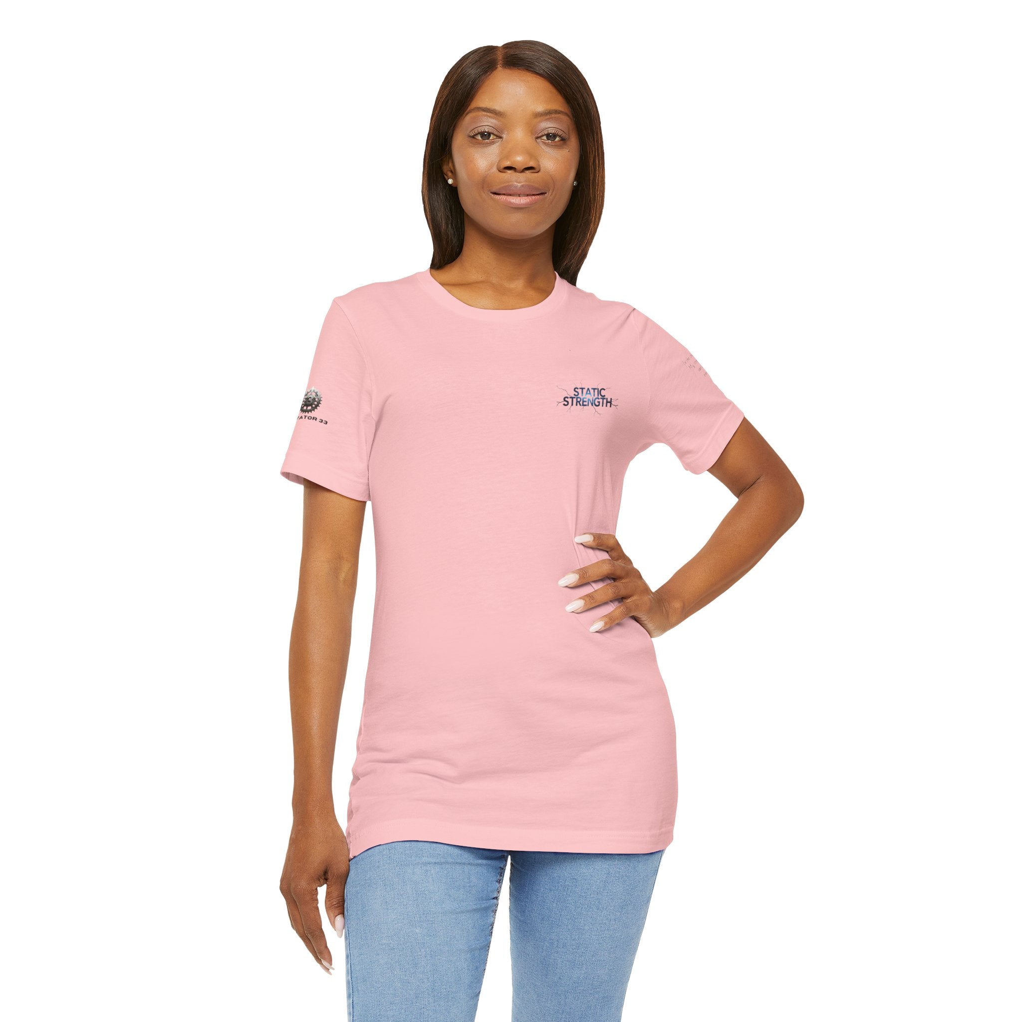 Static Strength T-Shirt — 'In the chaos, I am unmoving' Motivational Tee