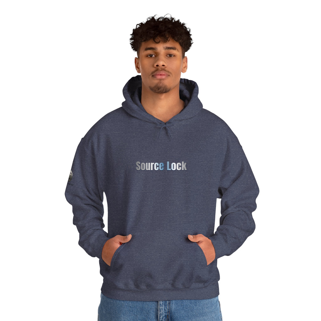 “Source Lock” Hoodie Sweatshirt- Sleeve Print Affirmation