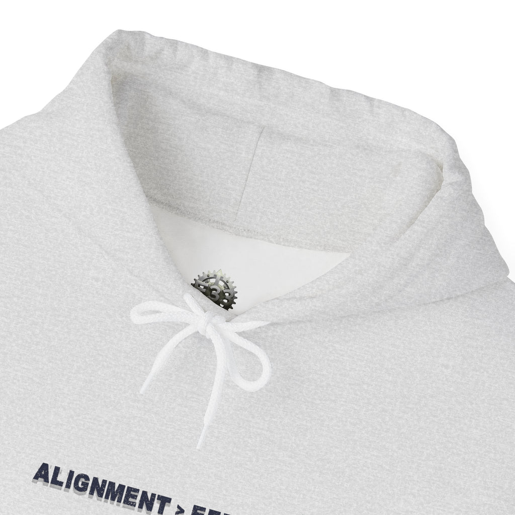 “Alignment > Effort” Hoodie - Sleeve Print Affirmation