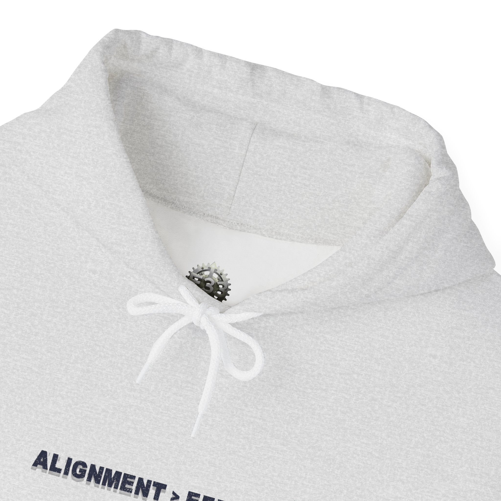 “Alignment > Effort” Hoodie - Sleeve Print Affirmation