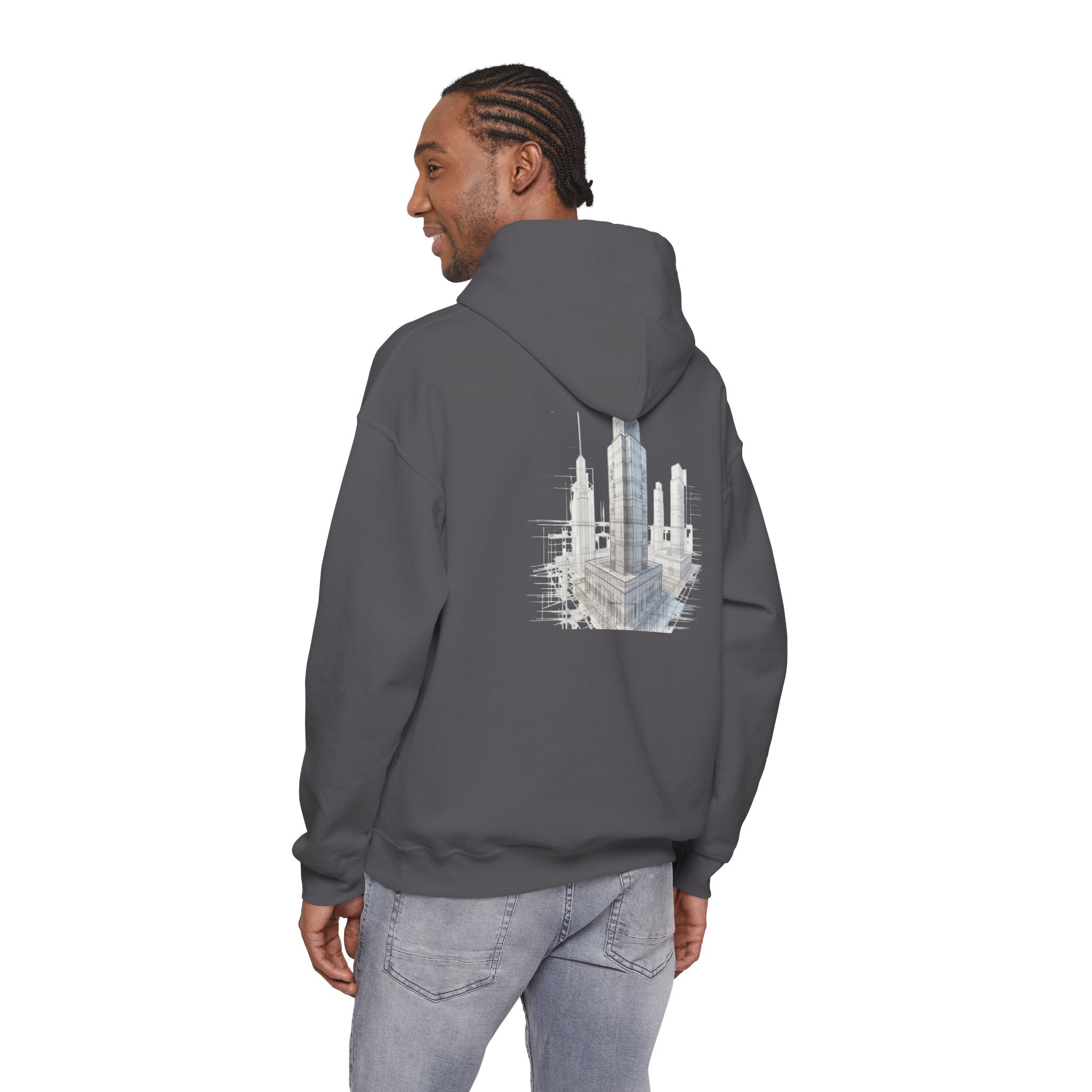 "Inner Architect" Hoodie Sweatshirt- Sleeve Printed Affirmation