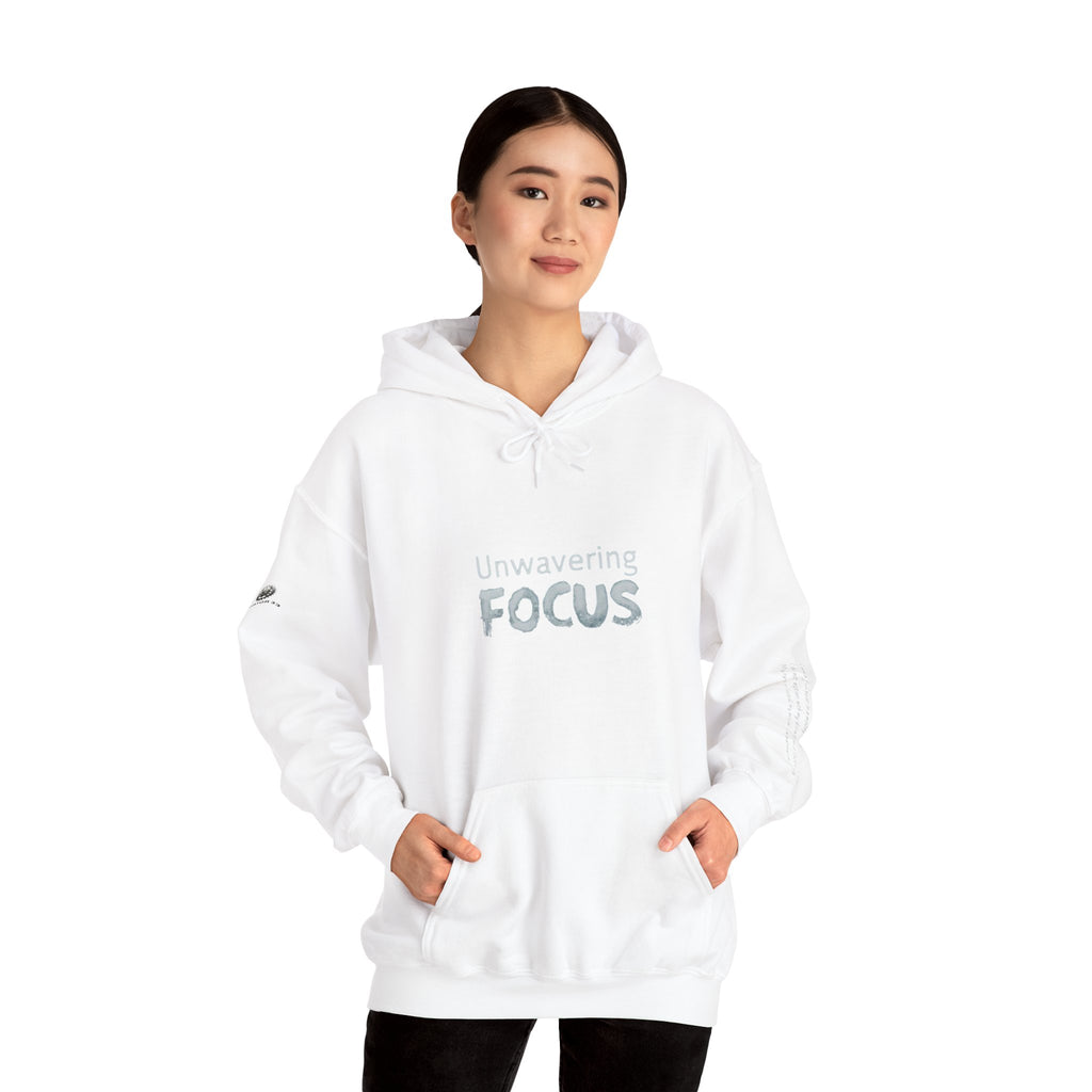 “Unwavering Focus” Hoodie- Sleeve Print Affirmation