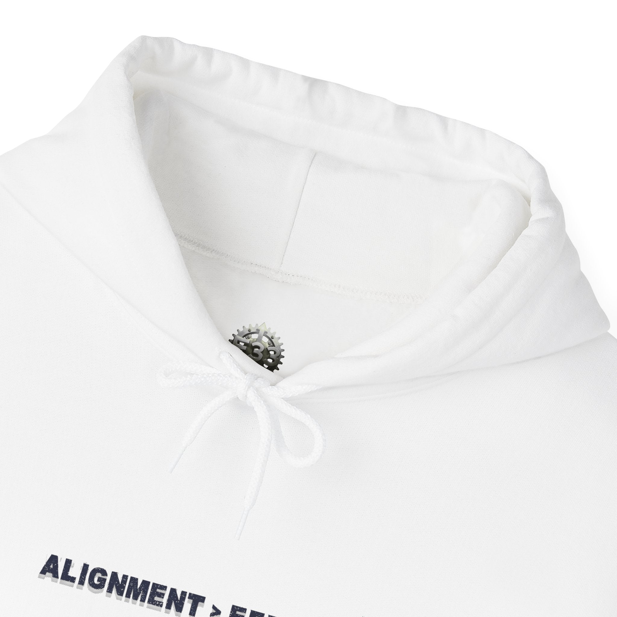 “Alignment > Effort” Hoodie - Sleeve Print Affirmation