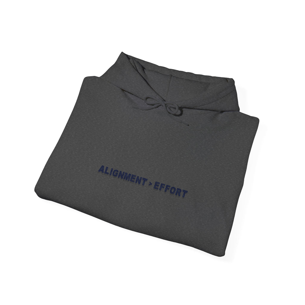 “Alignment > Effort” Hoodie - Sleeve Print Affirmation