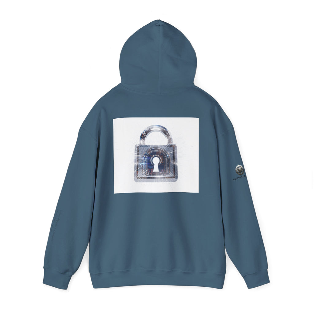 “Source Lock” Hoodie Sweatshirt- Sleeve Print Affirmation