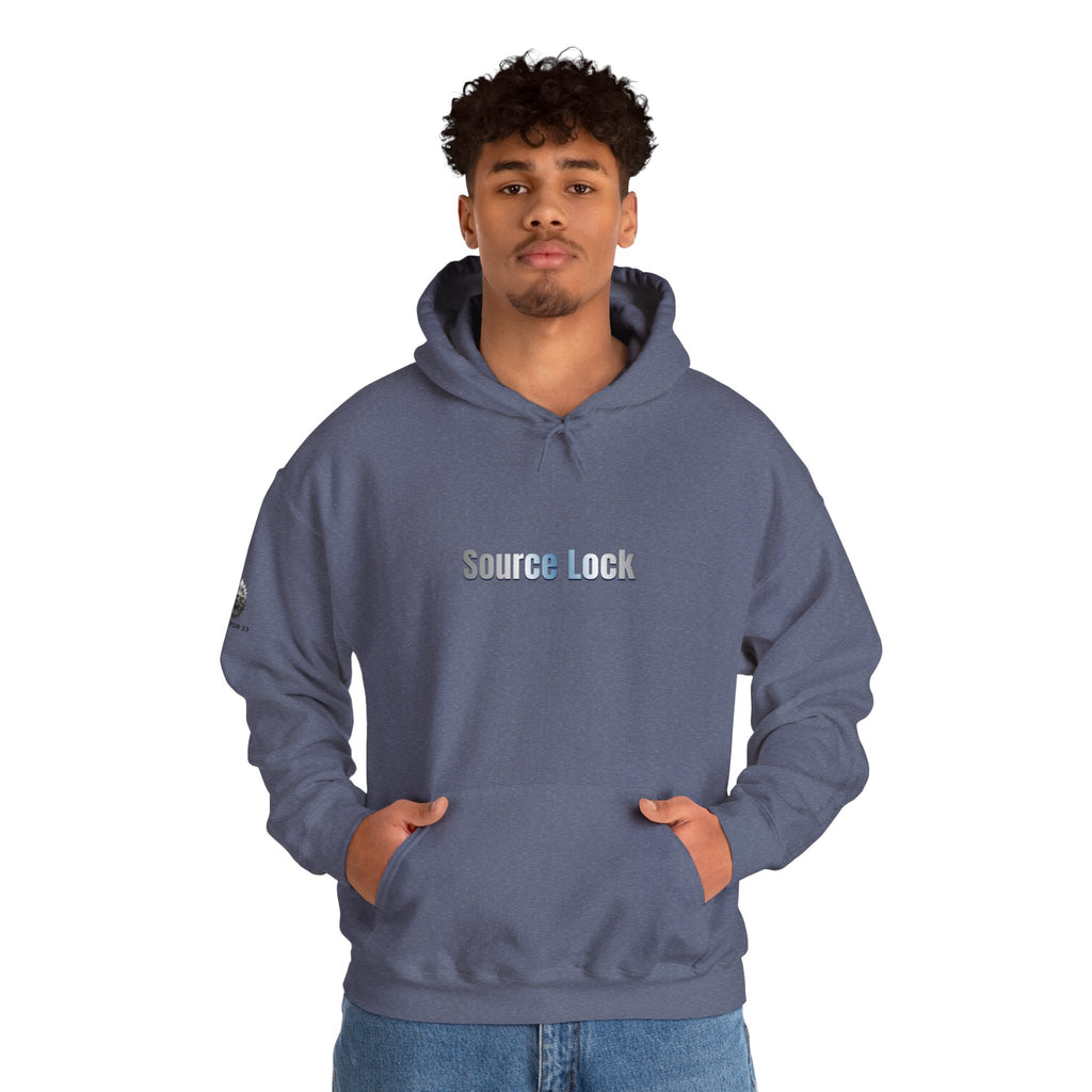 “Source Lock” Hoodie Sweatshirt- Sleeve Print Affirmation