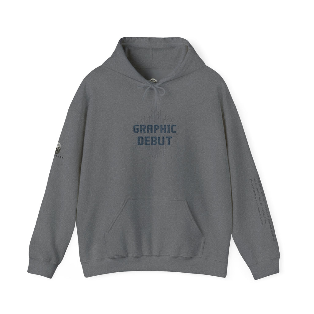 “Graphic Debut” Hoodie- Sleeve Printed Affirmation