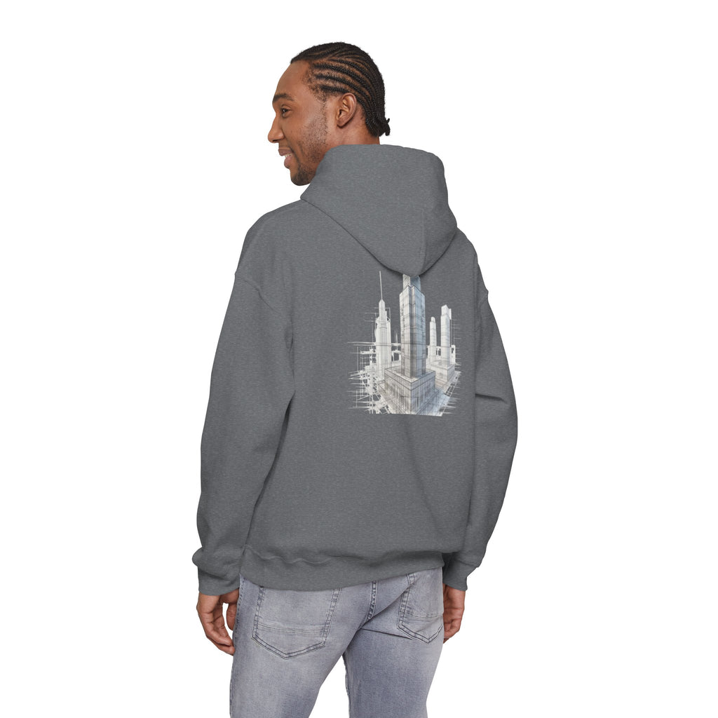 "Inner Architect" Hoodie Sweatshirt- Sleeve Printed Affirmation
