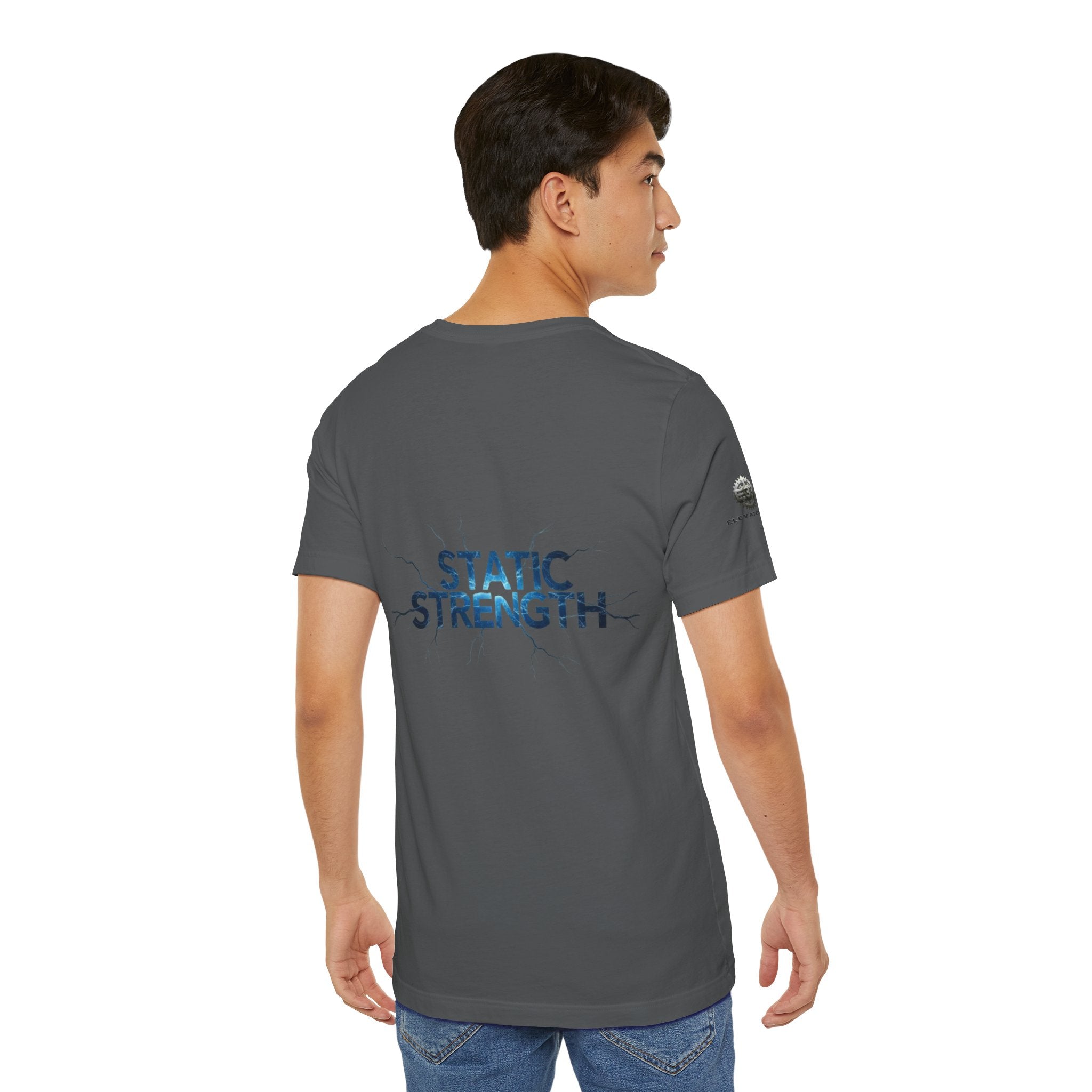Static Strength T-Shirt — 'In the chaos, I am unmoving' Motivational Tee