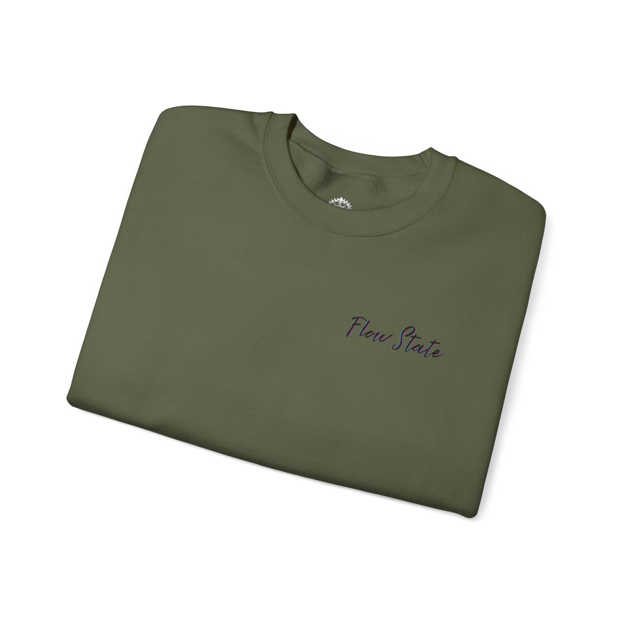 “Flow State” Crewneck Sweatshirt- Sleeve Print Affirmation
