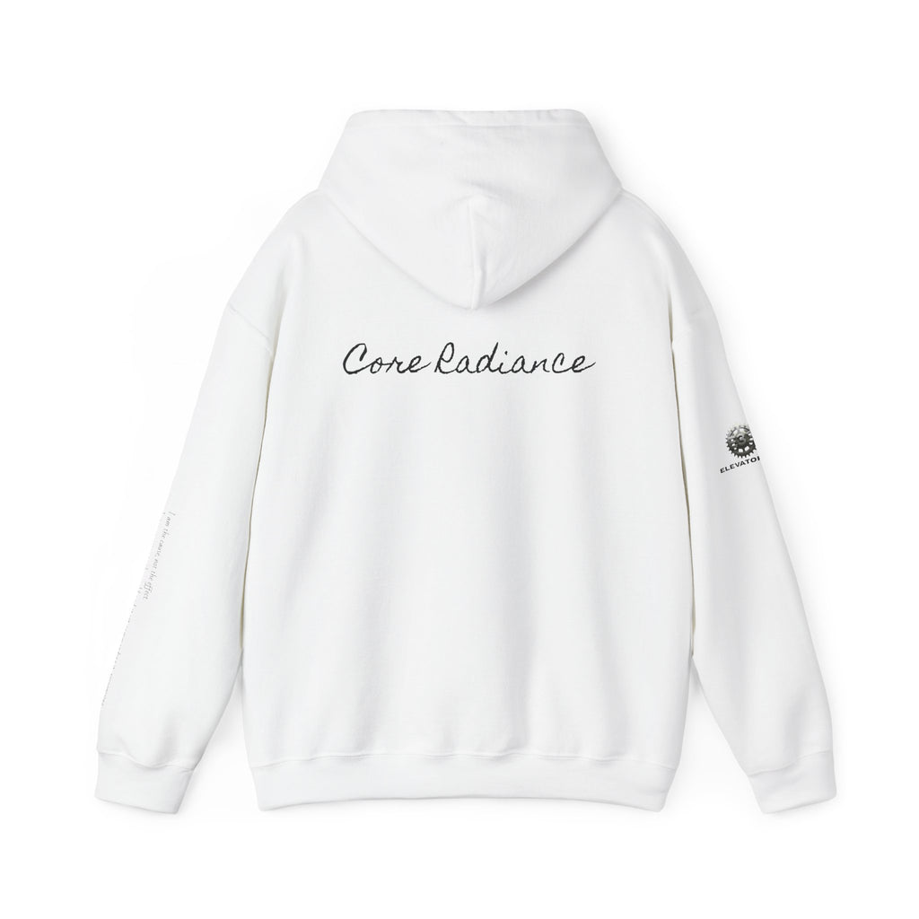 “Core Radiance” Hoodie-  Sleeve Print Affirmation