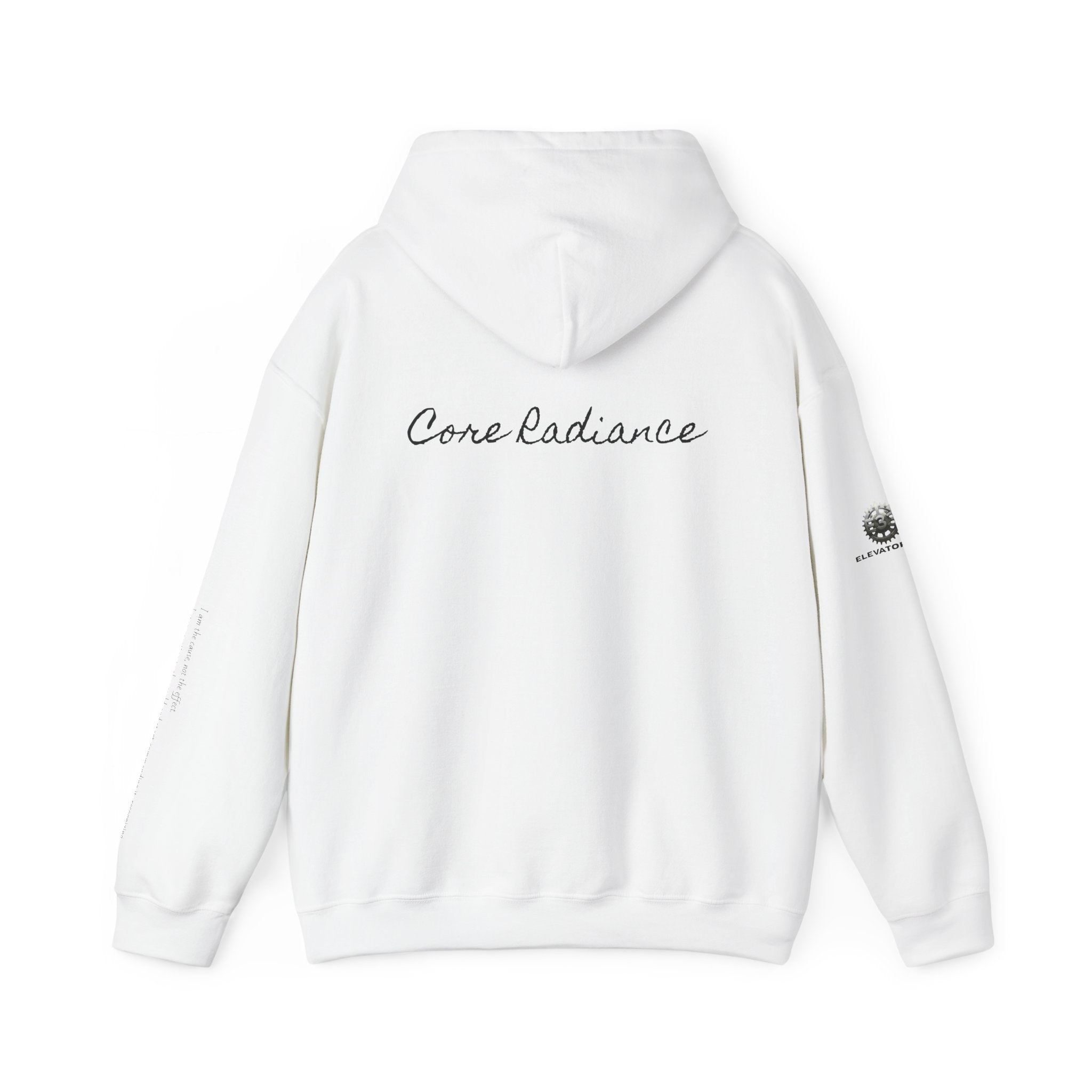 “Core Radiance” Hoodie-  Sleeve Print Affirmation