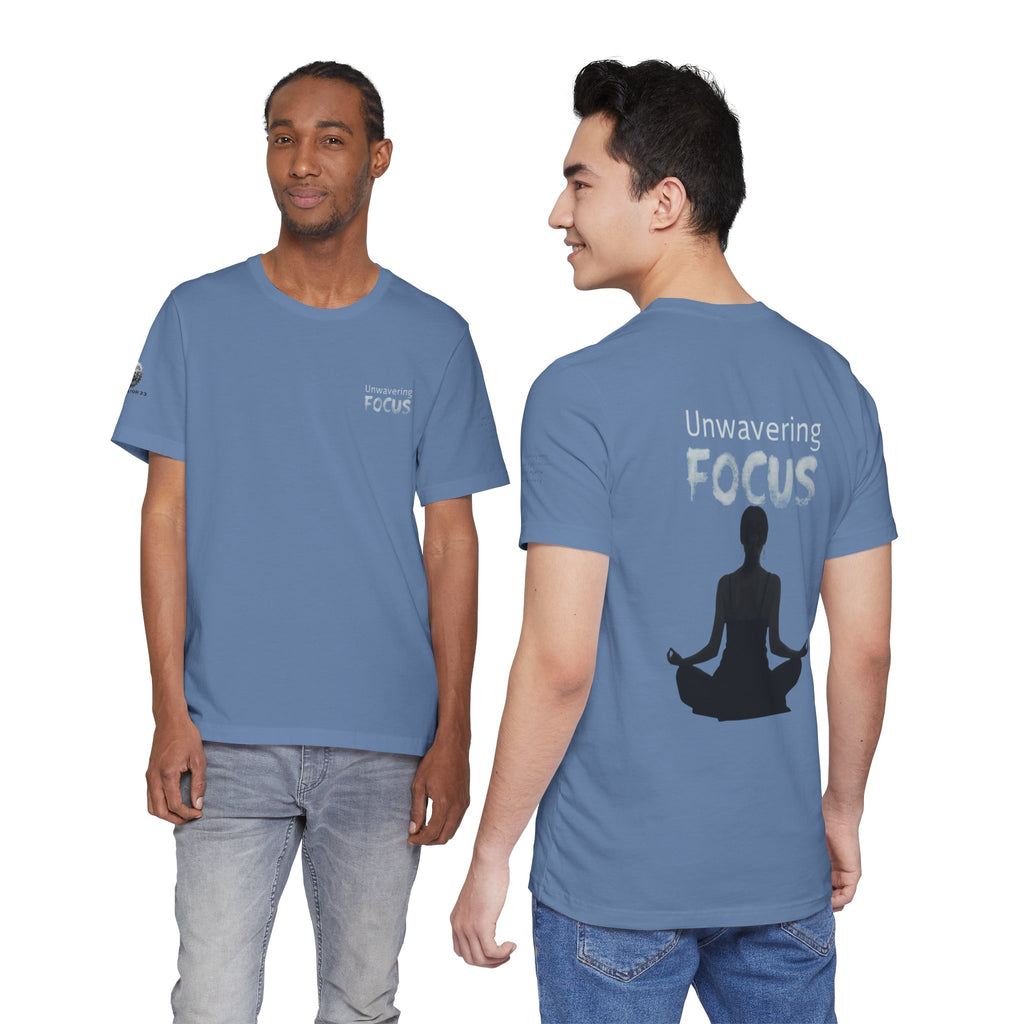 Unwavering Focus Tee — Affirmation Sleeve Graphic T-Shirt