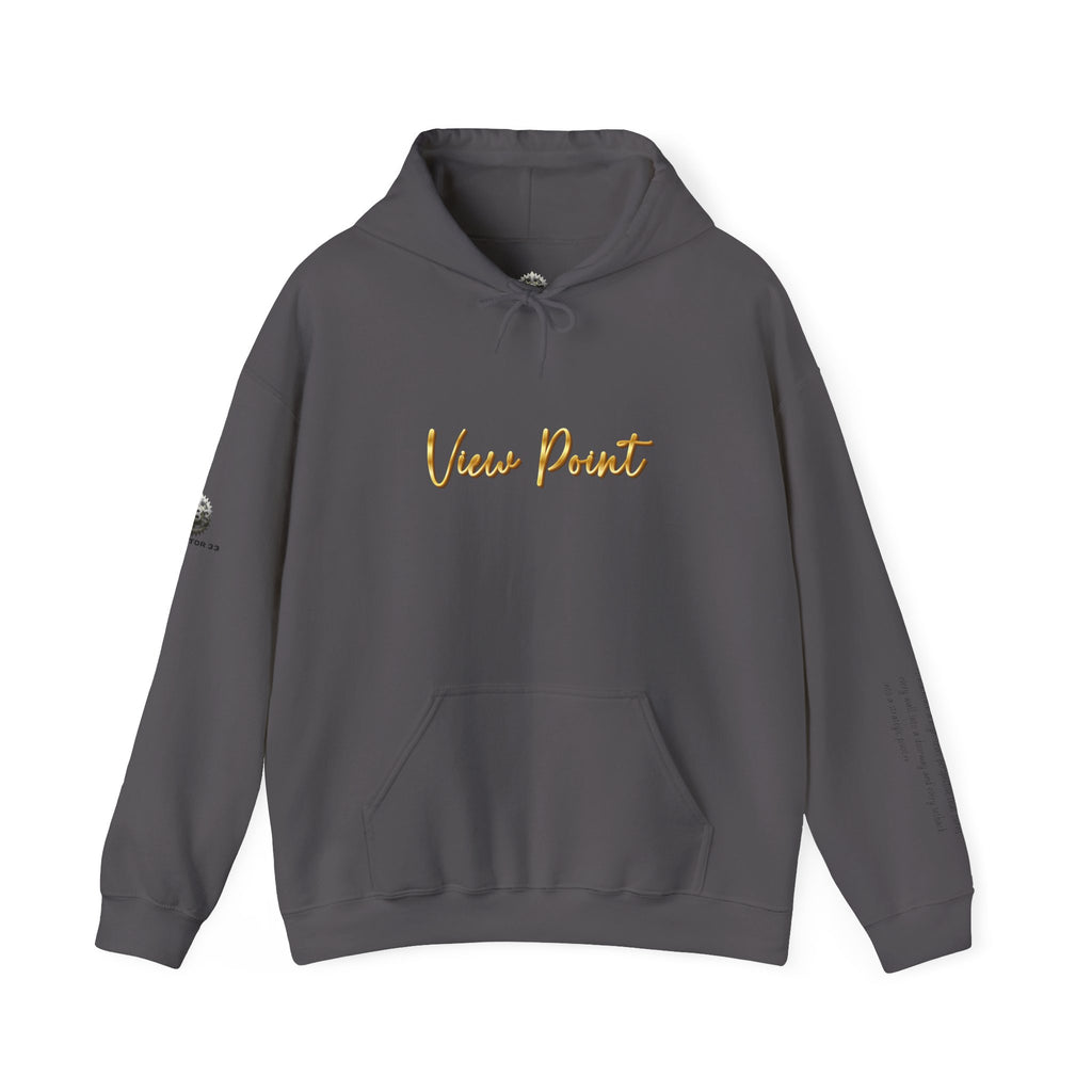 “View Point” Hoodie- Sleeve Print Affirmation