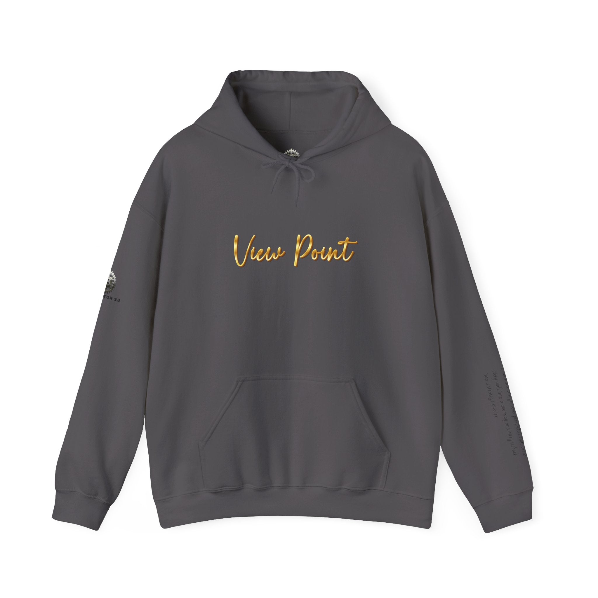 “View Point” Hoodie- Sleeve Print Affirmation