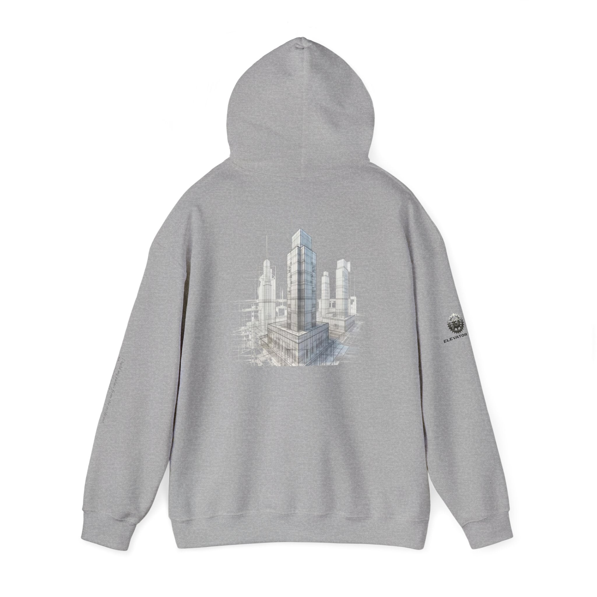 "Inner Architect" Hoodie Sweatshirt- Sleeve Printed Affirmation