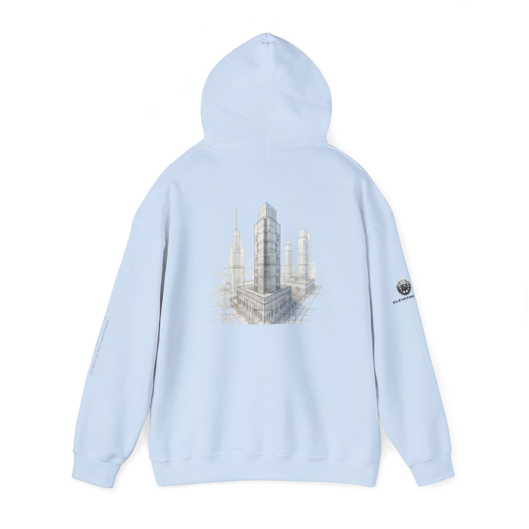 "Inner Architect" Hoodie Sweatshirt- Sleeve Printed Affirmation