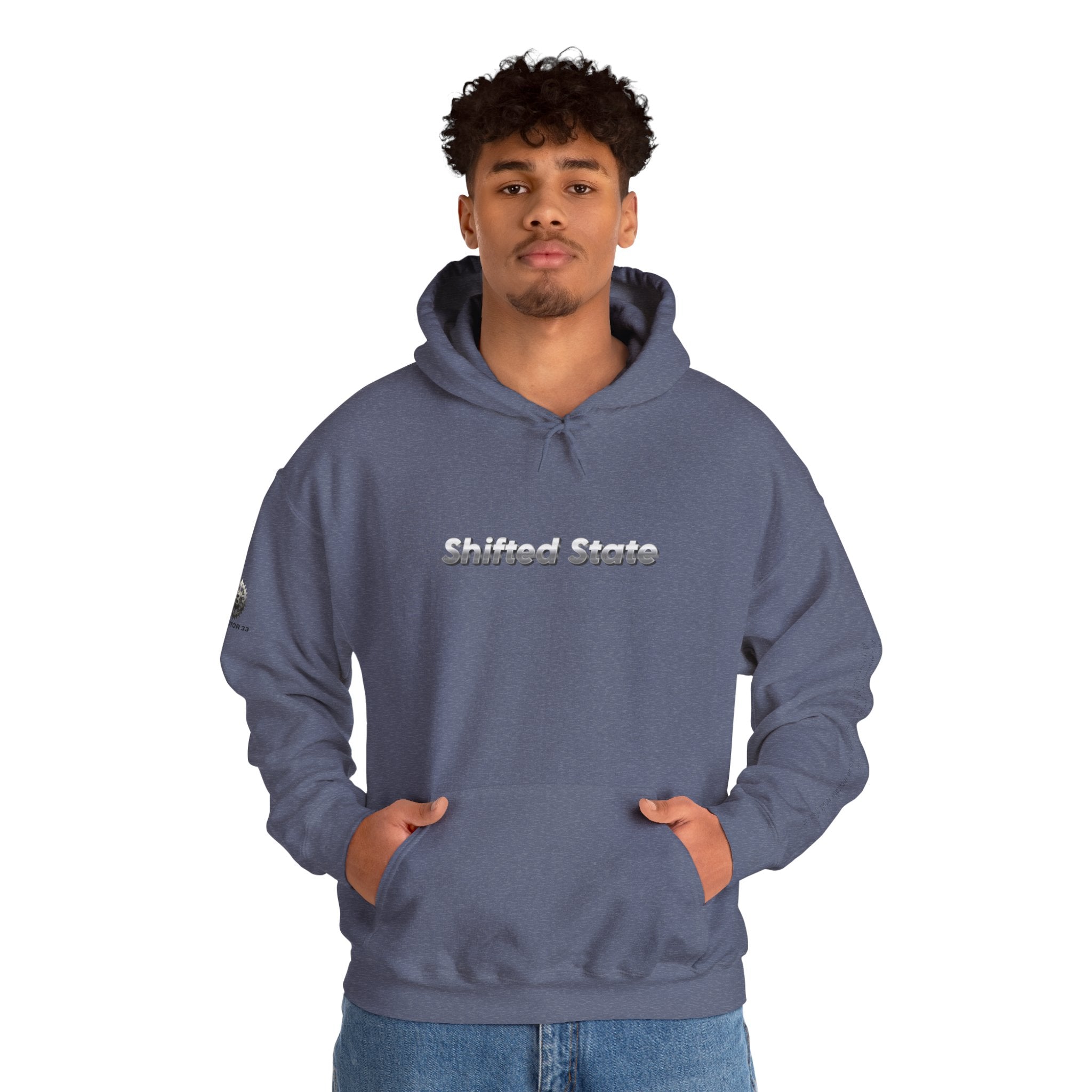“Shifted State” Hoodie- Sleeve Print Affirmation