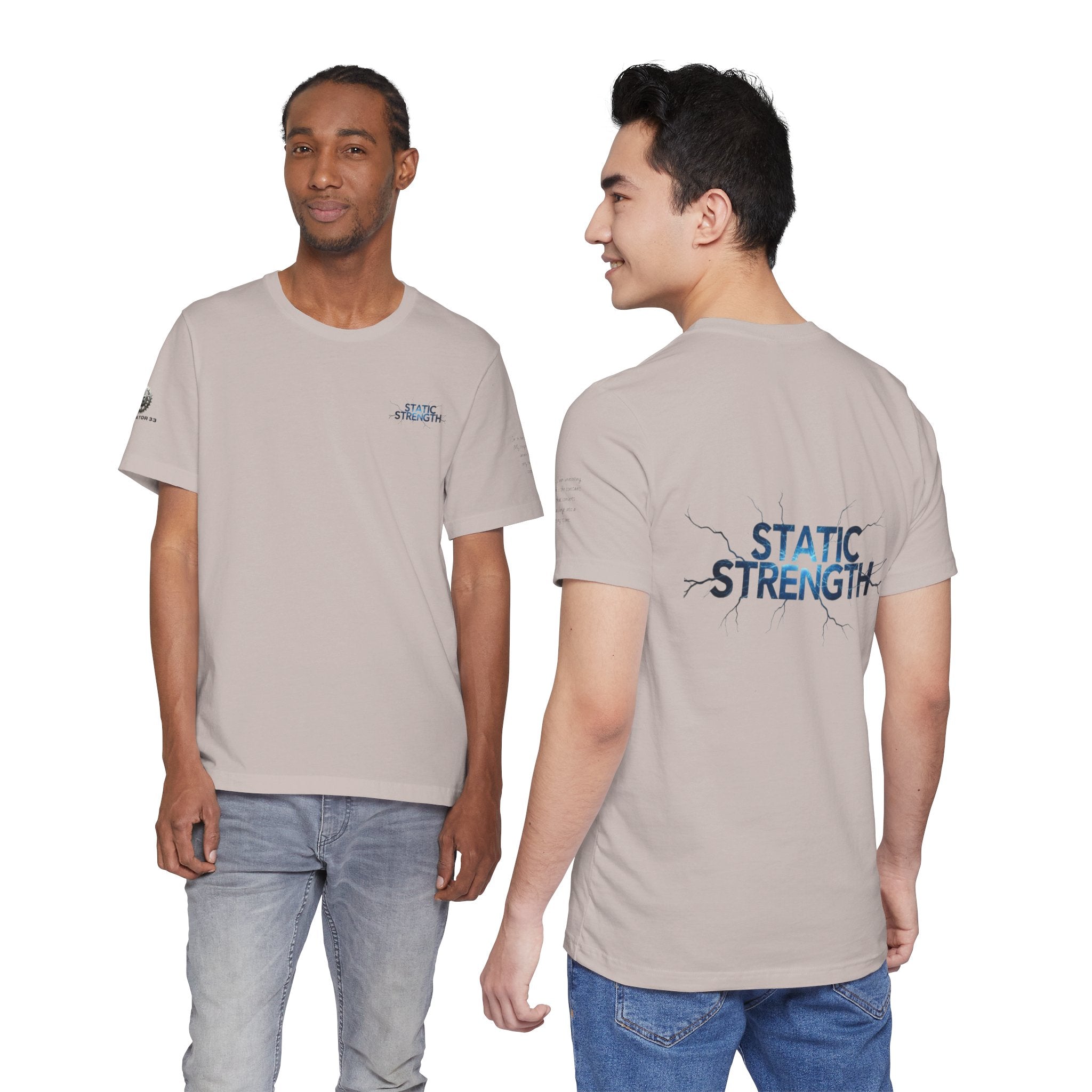 Static Strength T-Shirt — 'In the chaos, I am unmoving' Motivational Tee