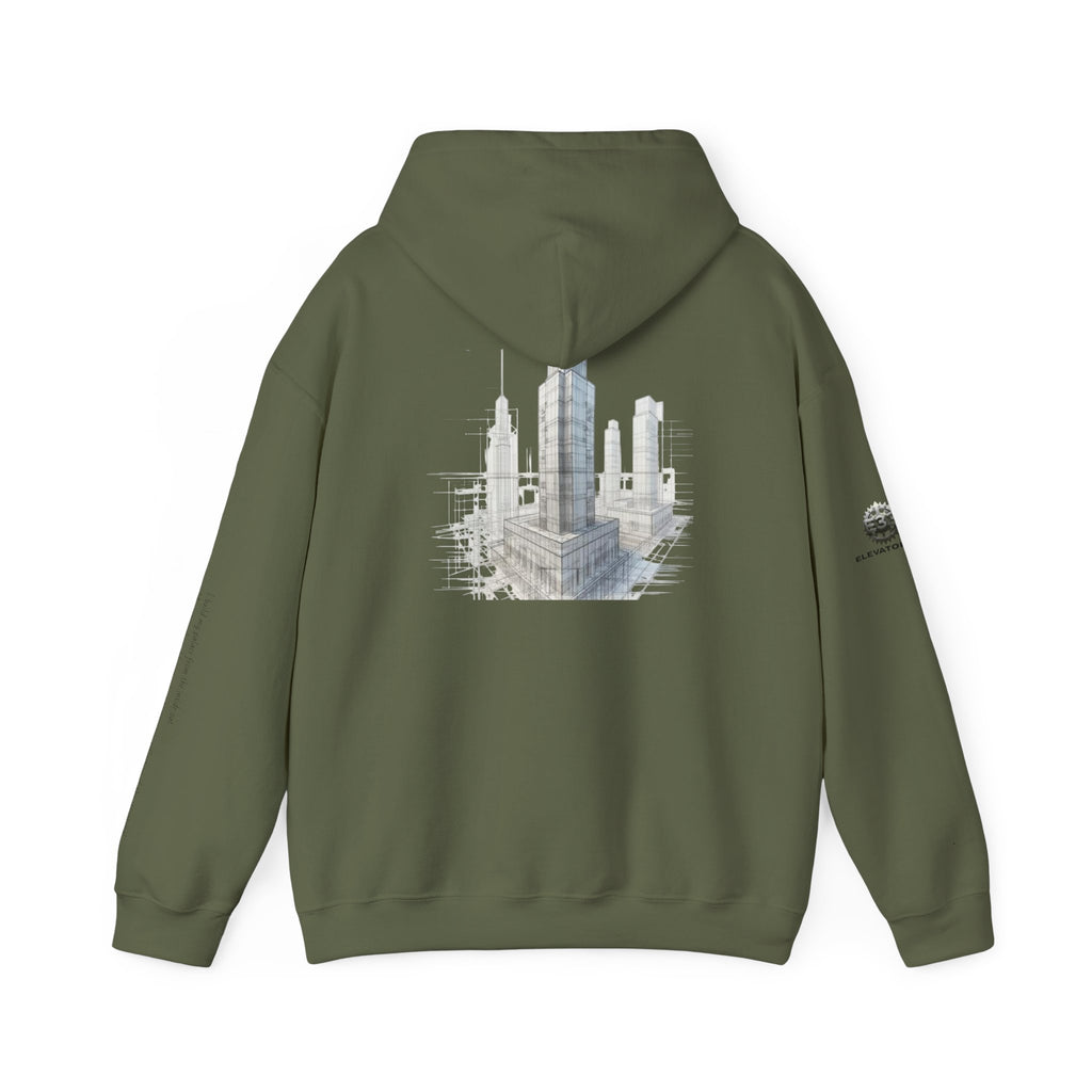"Inner Architect" Hoodie Sweatshirt- Sleeve Printed Affirmation