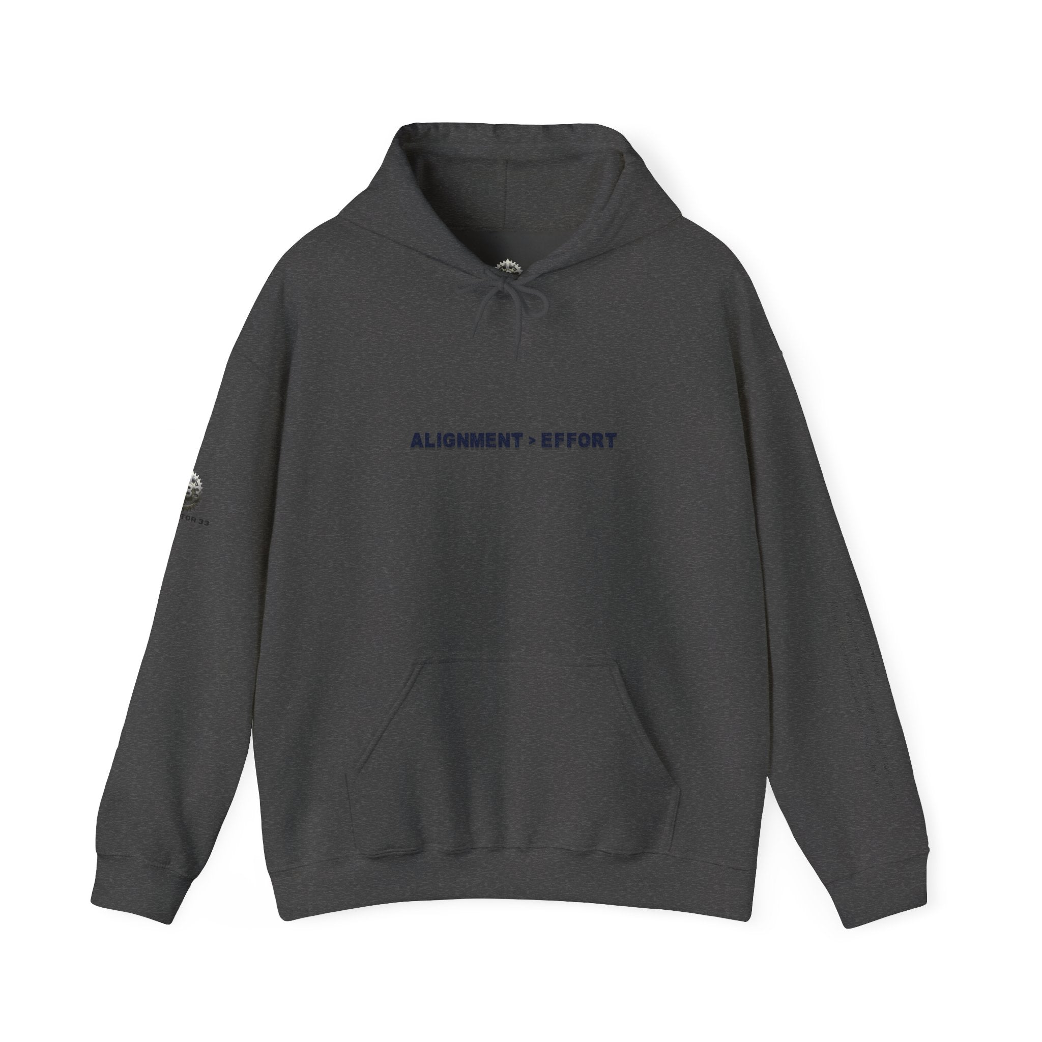 “Alignment > Effort” Hoodie - Sleeve Print Affirmation