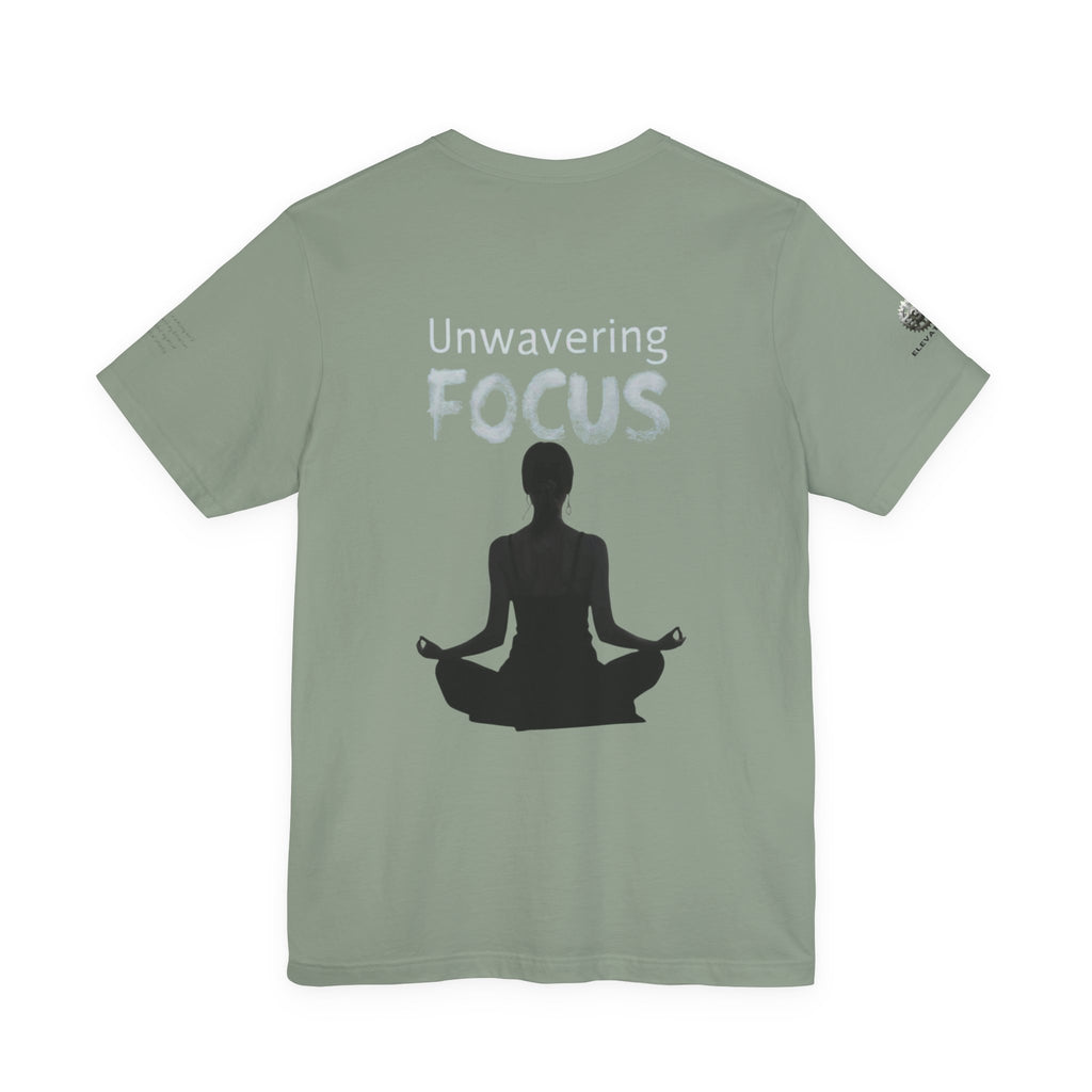 Unwavering Focus Tee — Affirmation Sleeve Graphic T-Shirt