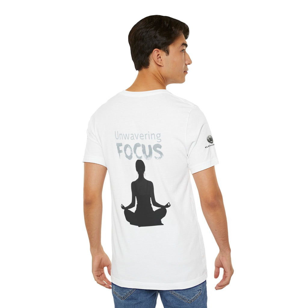 Unwavering Focus Tee — Affirmation Sleeve Graphic T-Shirt