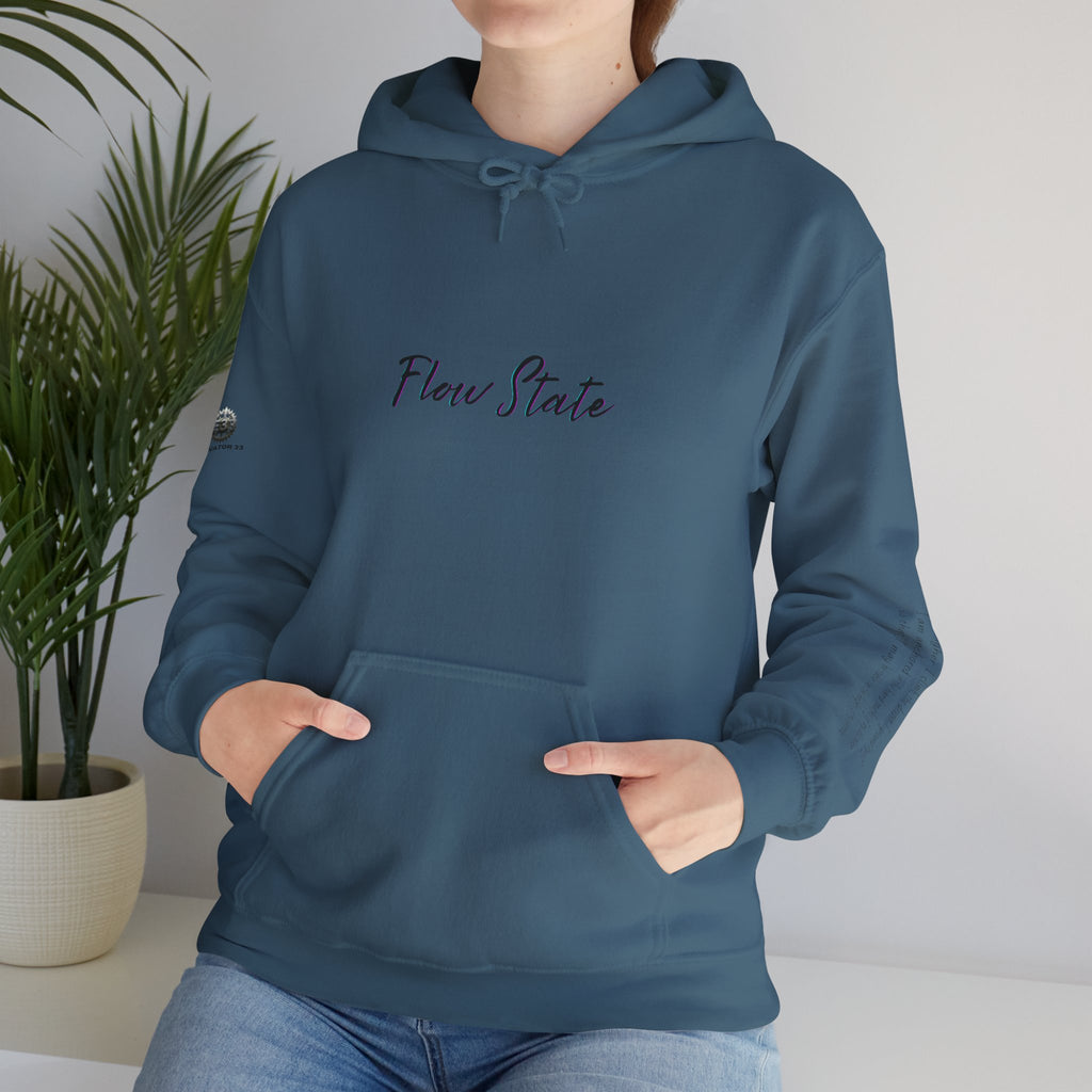 “Flow State” Hoodie- Sleeve Printed Affirmation